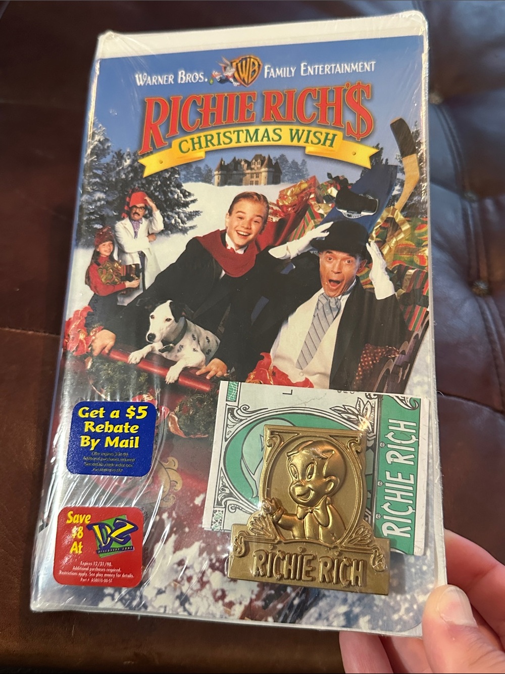Warner Bros. Richie Rich's Christmas Wish Vintage Sealed rare VHS
